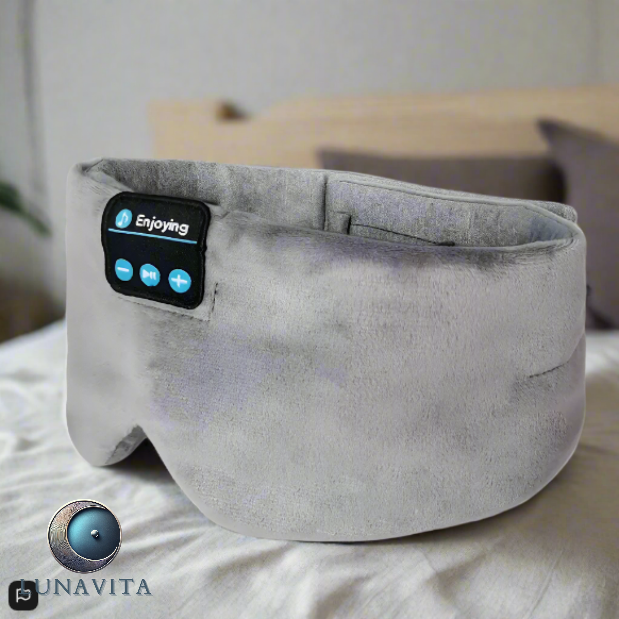 LunaVita SleepSound Mask – Bluetooth Eye Mask for Deep Relaxation