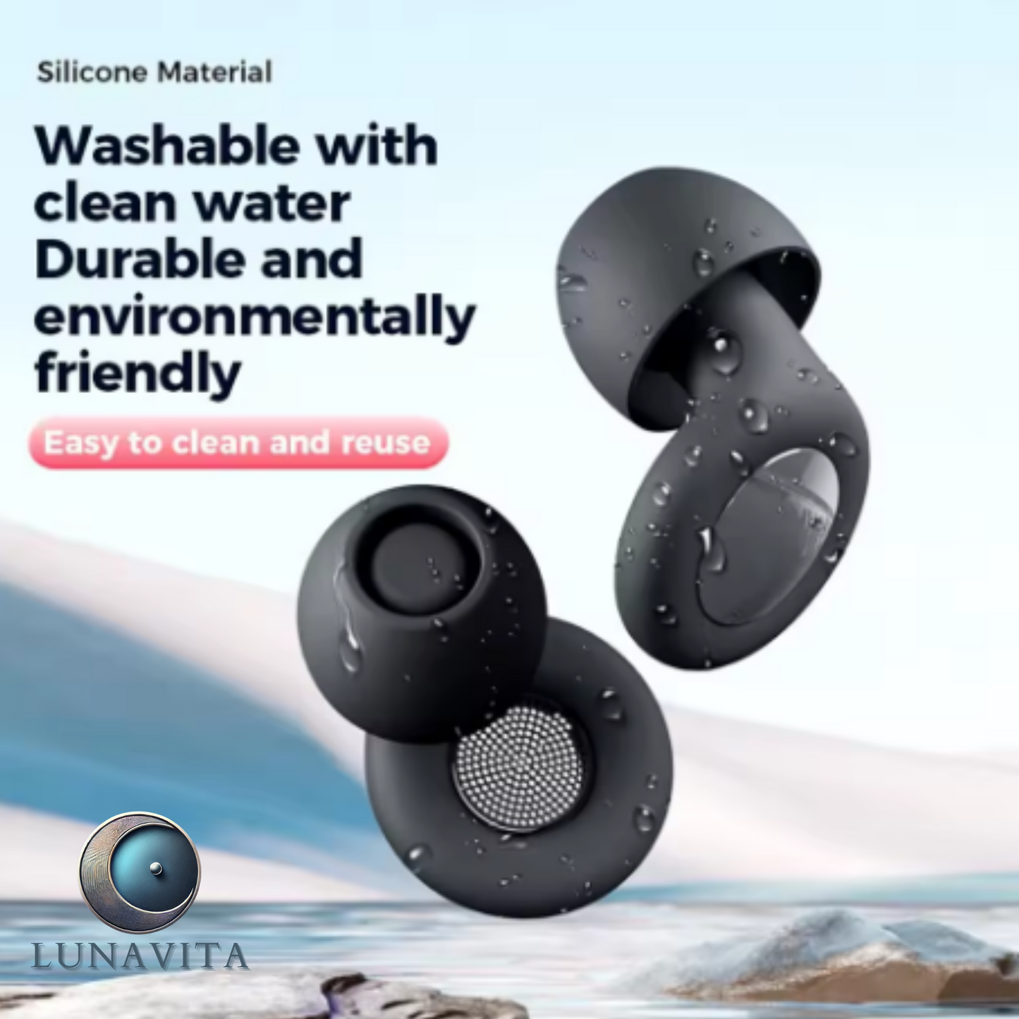 LunaVita SilentNight – Ultra-Soft Noise Reduction Earplugs