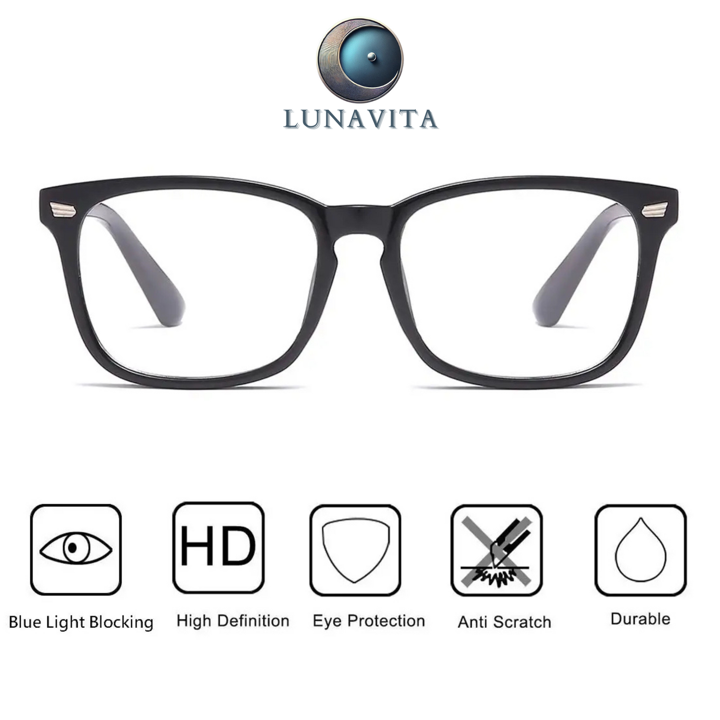 LunaVita BlueShield – Blue Light Blocking Glasses