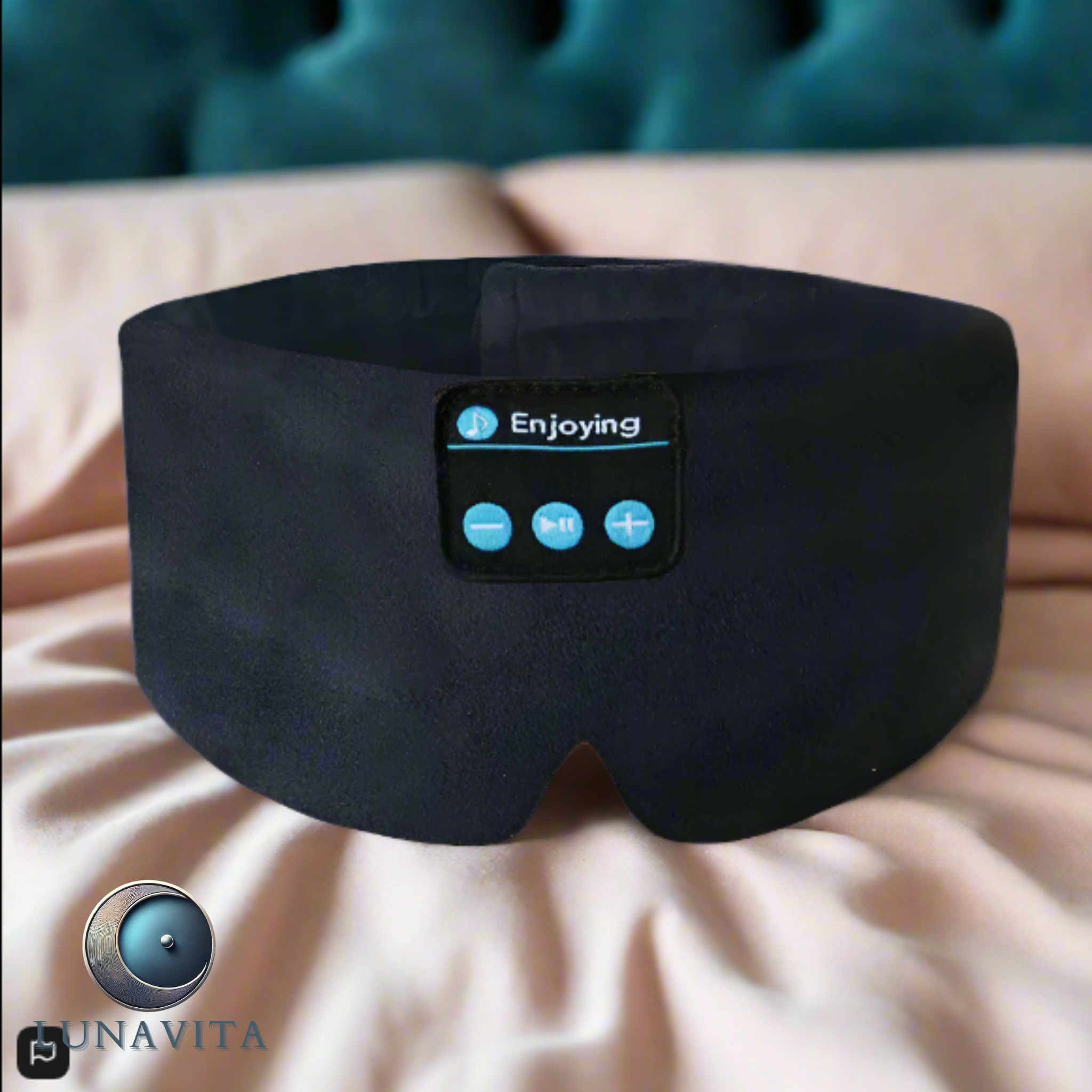 LunaVita SleepSound Mask – Bluetooth Eye Mask for Deep Relaxation